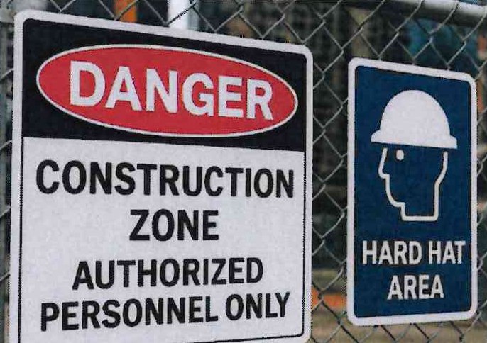 Site safety signage