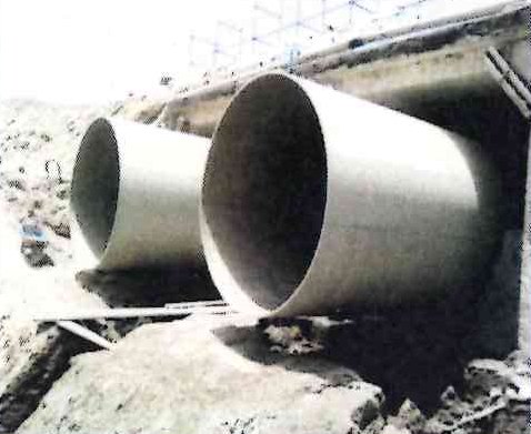 Concrete and GRP pipe storage